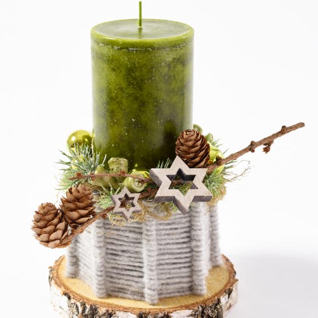 DIY Adventsdeko natur